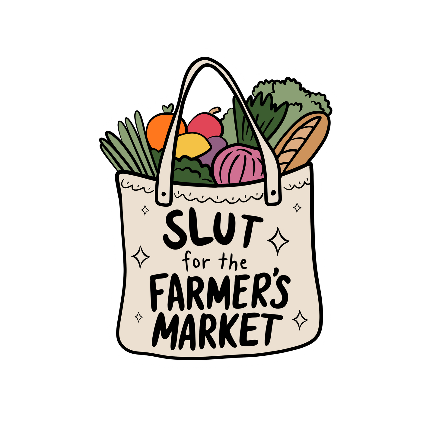 Sluts for the Farmer's Market Sticker