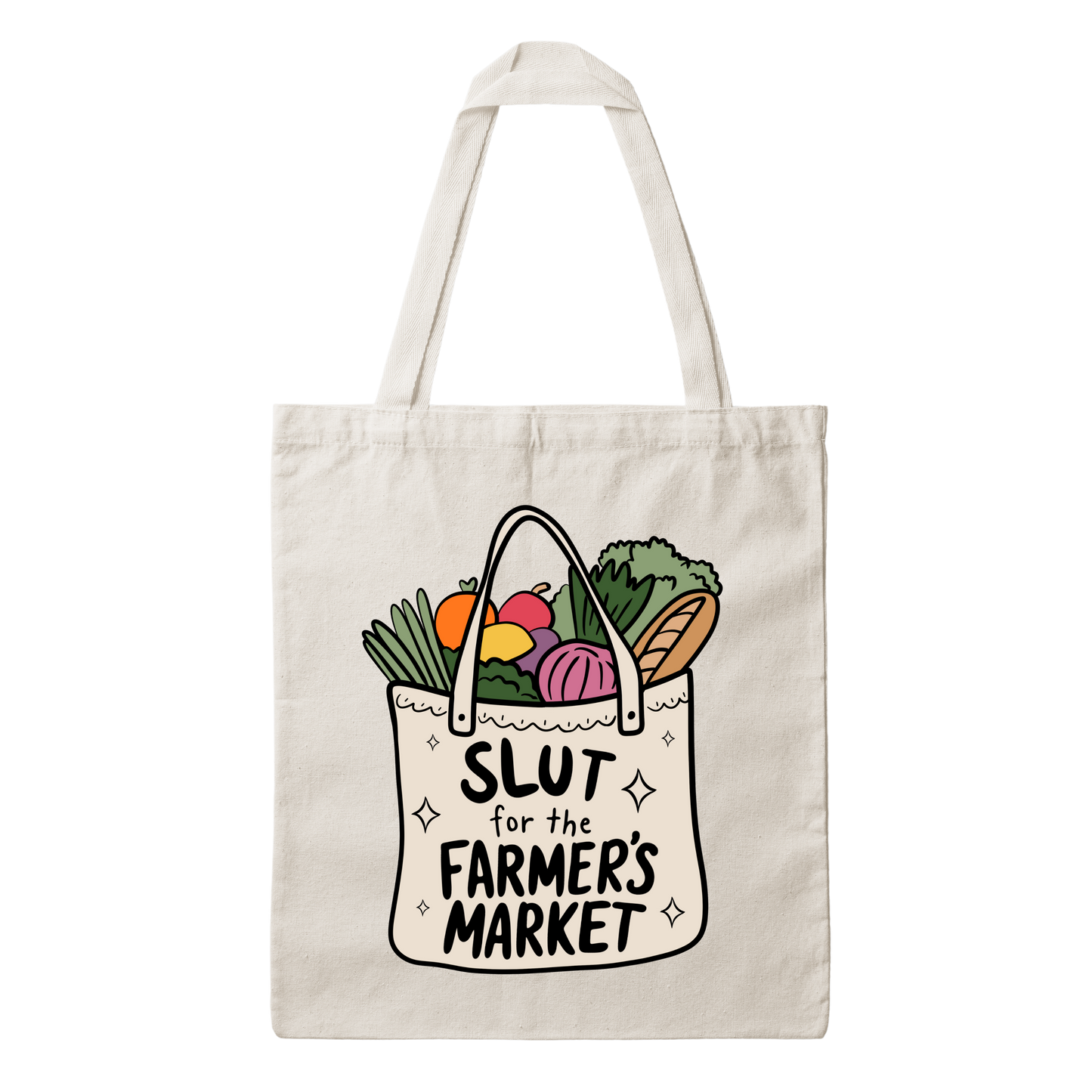 Slut for Farmer's Market Tote Bag