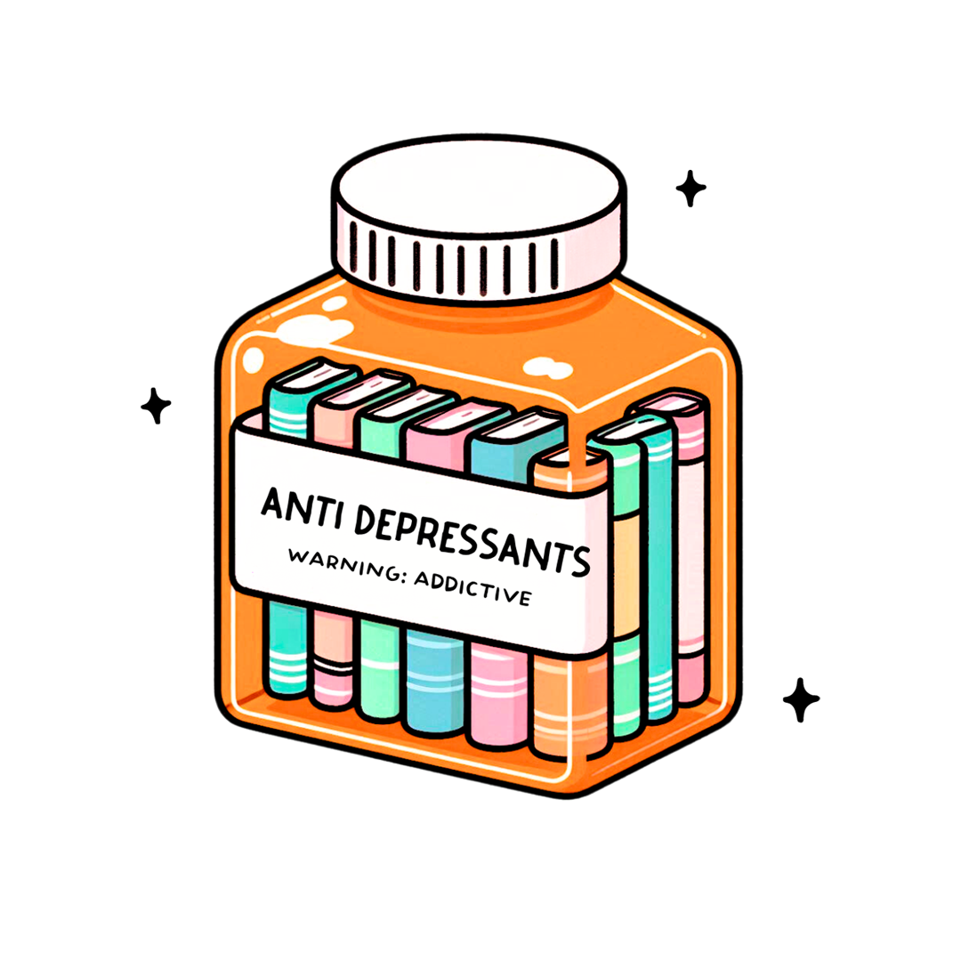 Anti Depressants Book Sticker